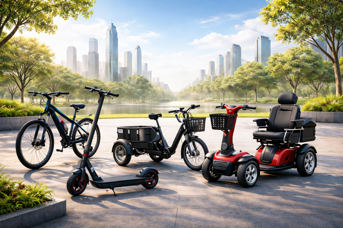 Guide de la mobilité électrique : vélo électrique, trottinette, tricycle électrique et scooter pour se déplacer en ville