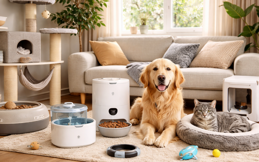 accessoires et équipements pour chiens et chats arbre à chat litière automatique distributeur croquettes panier collier GPS