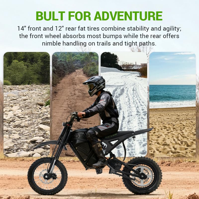 Moto Electrique Adulte pour Adolescents,VIPCOOH3 Velo VTT Electrique Homme,Pente 60°,Batterie Amovible 48V/23Ah,Double Frein Hydraulique et Suspension Intégrale,Âge recommandé≥13